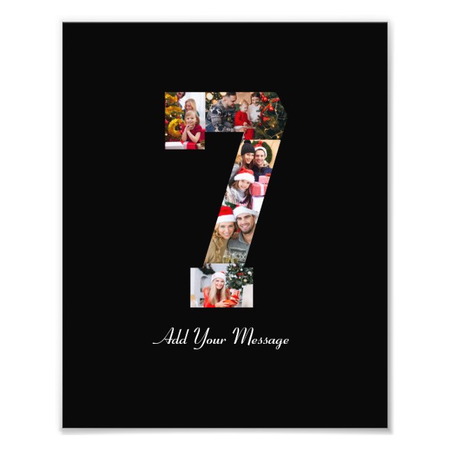 Collage de fotos número 7 en blanco y negro (Frente)