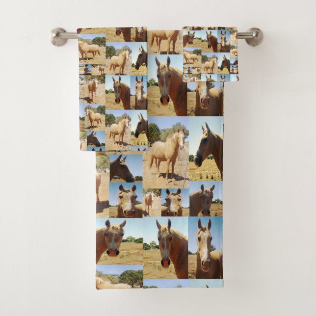 Collage de fotos Palomino Horse, Toalla De Baño Se (In situ)