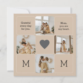 Collage de fotos para mamá - Tarjetas de felicitac