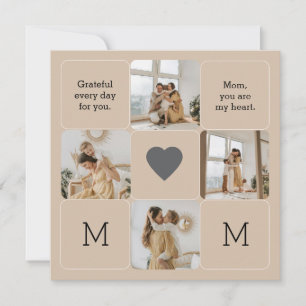 Collage de fotos para mamá - Tarjetas de felicitac
