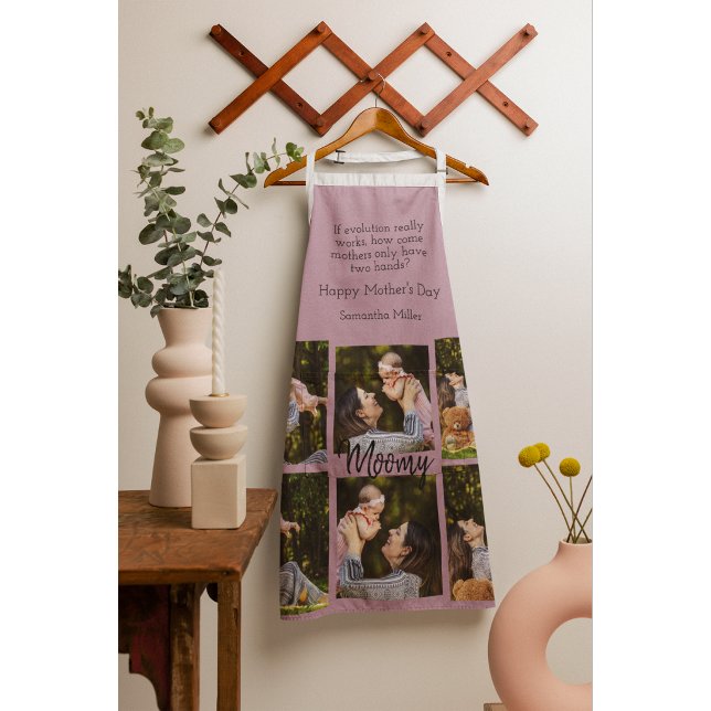 Collage de Fotos Personalizadas | Texto - Delantal (Subido por el creador)