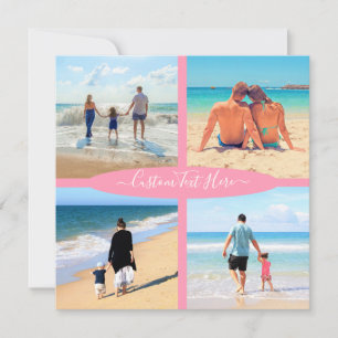 Collage de fotos personalizado Amor familiar Texto