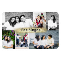 collage de fotos personalizado de 6 imanes de imág