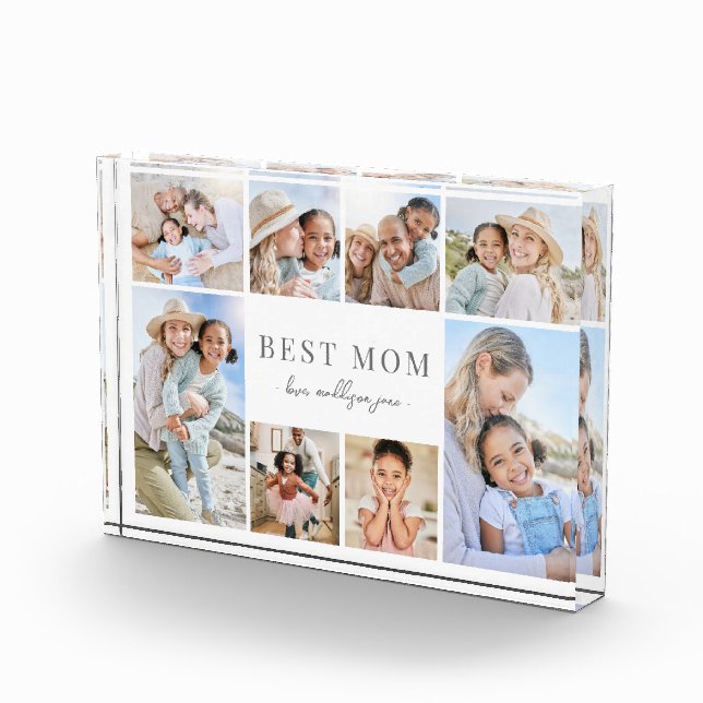 Collage de Fotos Personalizado de la Mejor Mamá (Derecha)
