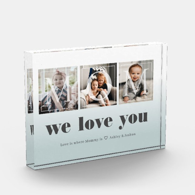 Collage de fotos Personalizado editable para mamá (Izquierda)