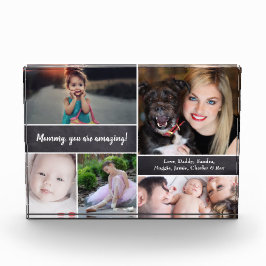 Collage de fotos personalizado para mamá, pizarra