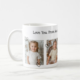 Collage de fotos personalizado que te amamos taza 