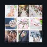 Collage de fotos Rosa Rosa Rosa Imán Favor de Boda<br><div class="desc">Encuentre productos de coordinación en nuestra colección "Rosa rosa y Lavanda"!</div>