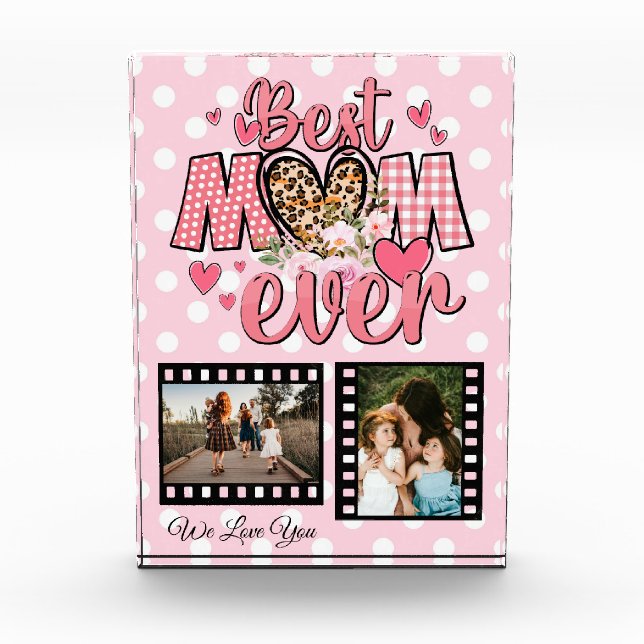 Collage de fotos único mejor mamá Personalizado (Anverso)