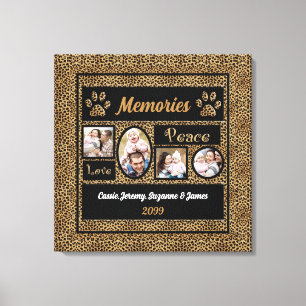 Collage de impresión Cheetah Recuerdos 4 fotos