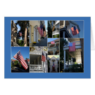 Collage de la bandera americana