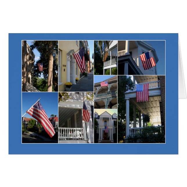 Collage de la bandera americana (Anverso (Horizontal))