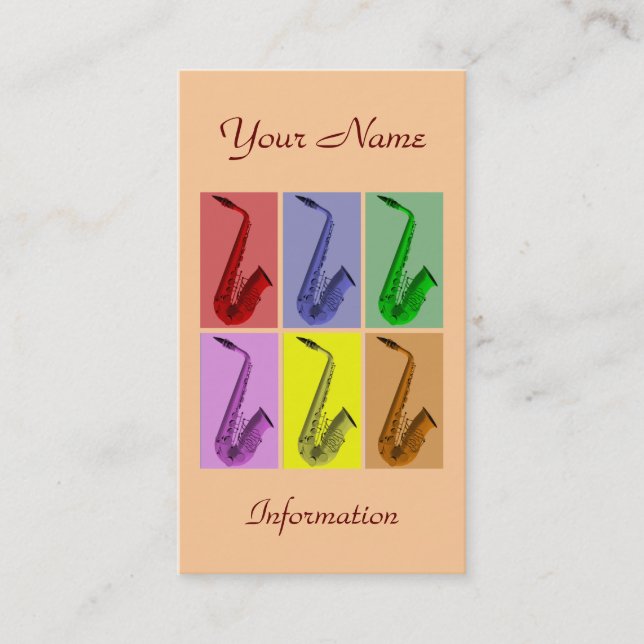 Collage de la tarjeta de visita colorida de los (Anverso)