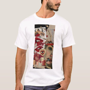 Collage de Labios Rojos Camiseta de Arte Pop Aud