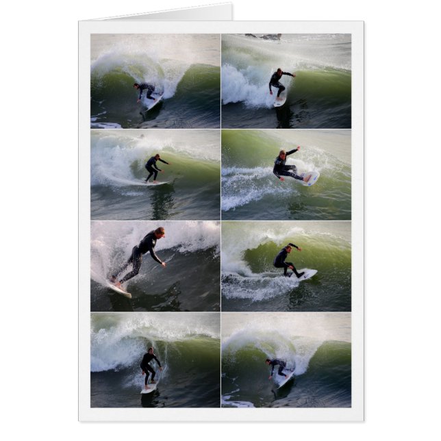 Collage de las personas que practica surf (Frente)