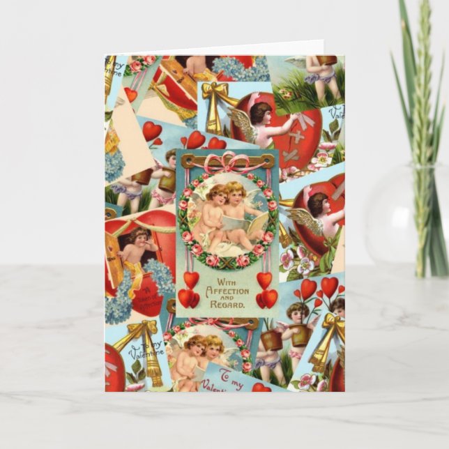 Collage de las tarjetas del día de San Valentín (Anverso)