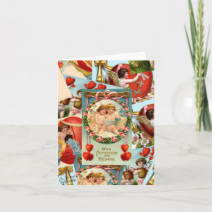 Collage de las tarjetas del día de San Valentín