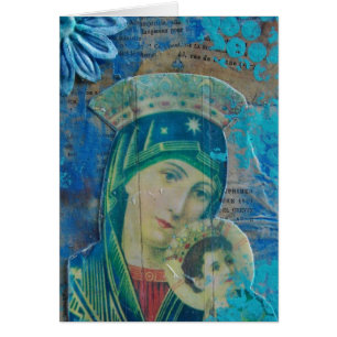 Collage de las técnicas mixtas de Maria y del niño