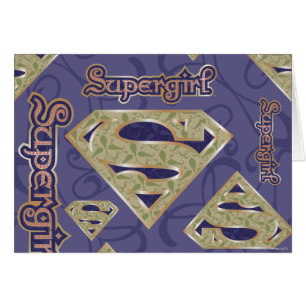 Collage de lujo del logotipo de Supergirl