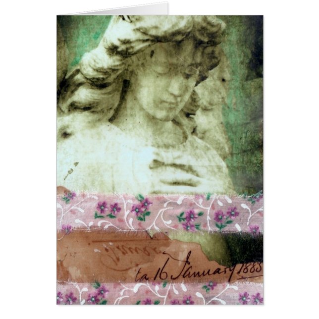 Collage de medios mixtos Angel (Frente)