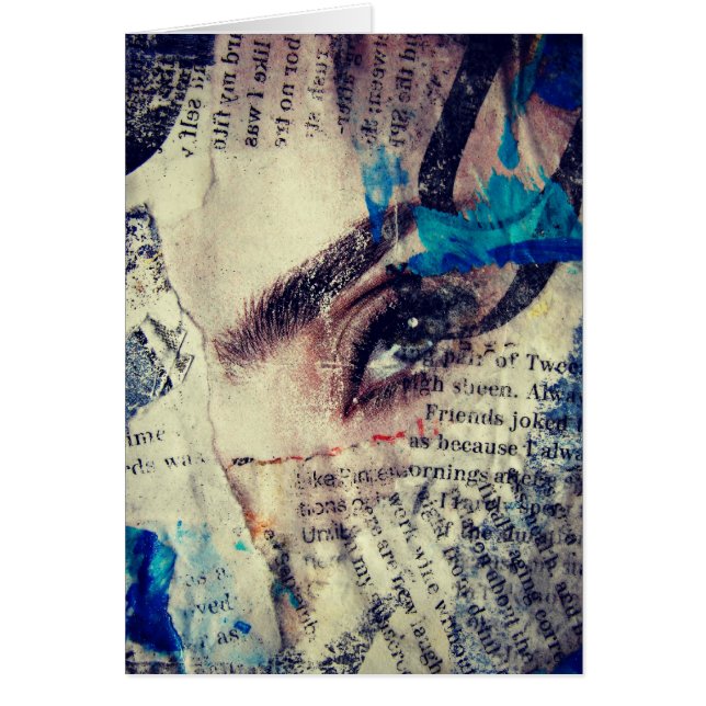 Collage de medios mixtos ocular (Frente)