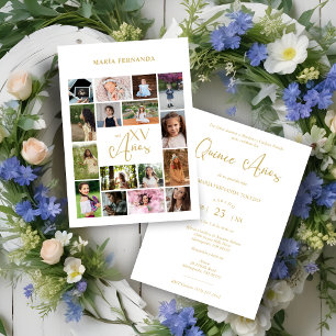 Collage de moda de 16 fotos Timeline Life Mis XV A