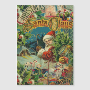 Collage de Navidad de Papá Noel Victoriano Antiguo