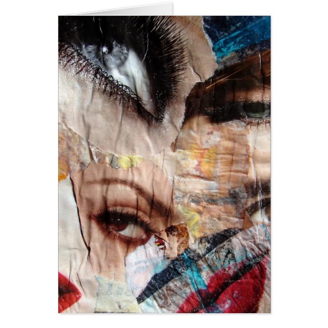 Collage de ojos y labios, todas las ocasiones salu (Frente)