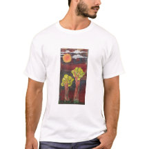 Collage de paisajes en camiseta