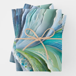 Collage de papel colorido Arte Envolver hojas de p