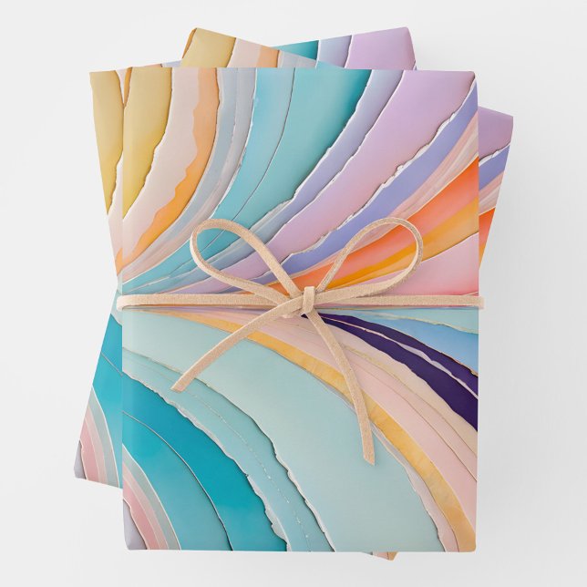 Collage de papel colorido Arte Envolver hojas de p (Subido por el creador)