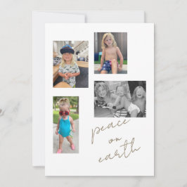 Collage de Paz en la Tierra Foto II Tarjeta de vac