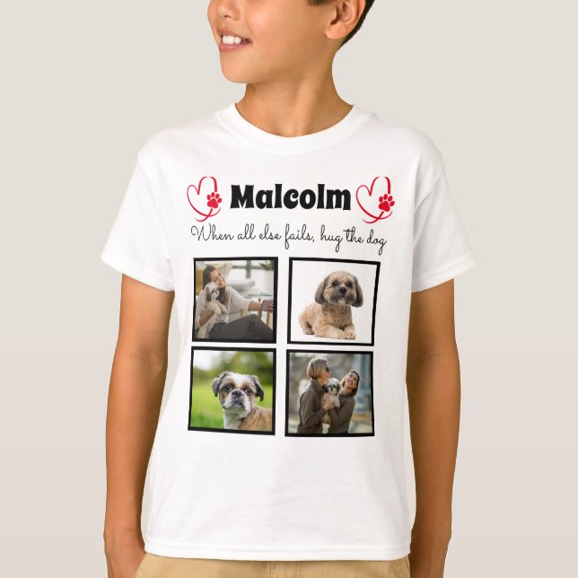 Collage de perros - camiseta fotográfica personali (Anverso)