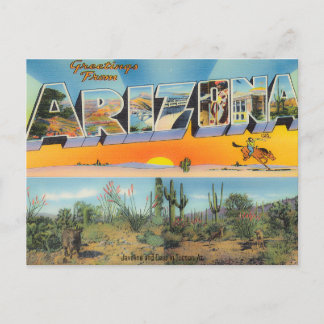 Collage de postales de Arizona