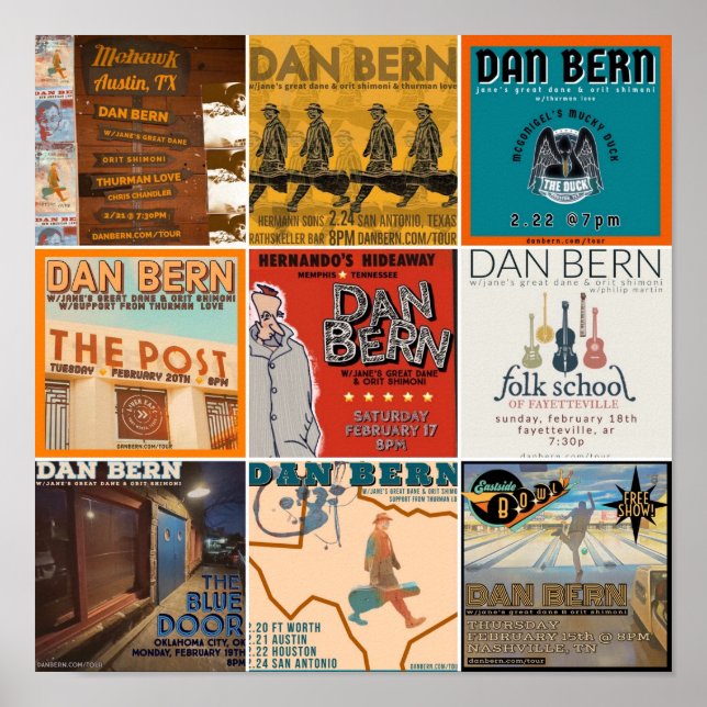 Collage de Posters de la Tour Winter 2024 (Frente)