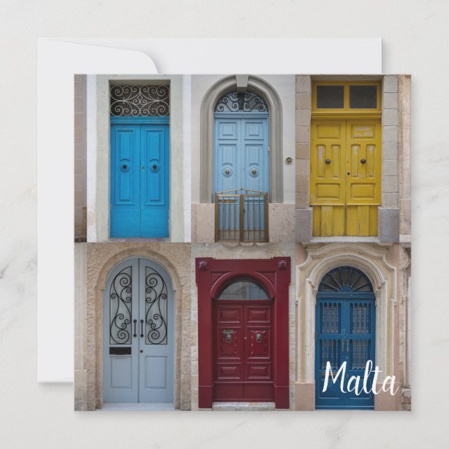Collage de puertas delanteras de colores (Anverso)