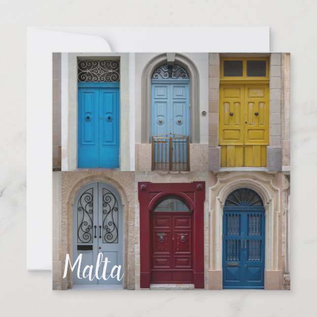 Collage de puertas delanteras de colores (Anverso)