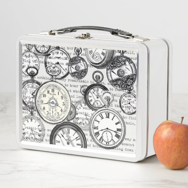 Collage de reloj de bolsillo victoriano Alicia en  (In situ)