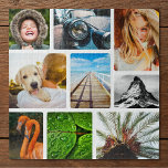 Collage de rompecabezas de 9 fotos enmarcado en bl<br><div class="desc">Rompecabezas personalizadas de 9 Collages de fotos con marco blanco.</div>