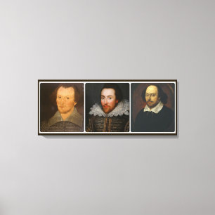 Collage de Shakespeare en lienzo impreso