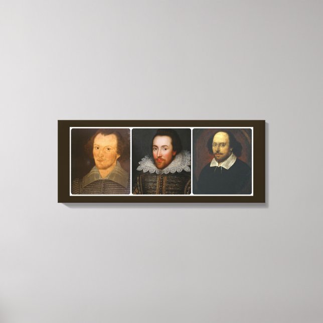 Collage de Shakespeare en lienzo impreso (Anverso)