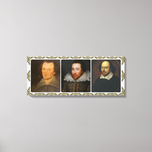 Collage de Shakespeare en lienzo impreso