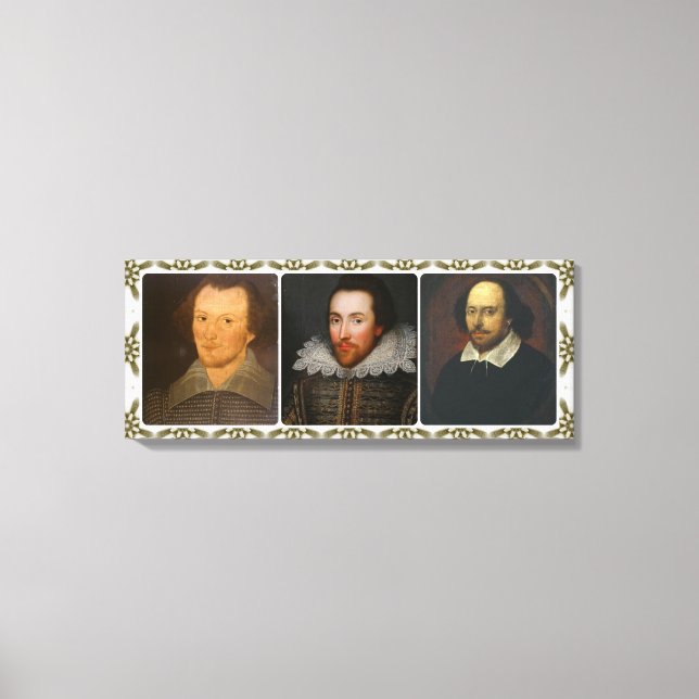 Collage de Shakespeare en lienzo impreso (Anverso)