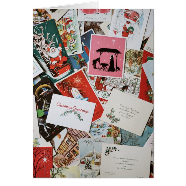 Collage de tarjetas de navidades (Frente)