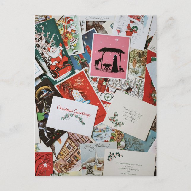 Collage de tarjetas de navidades (Anverso)