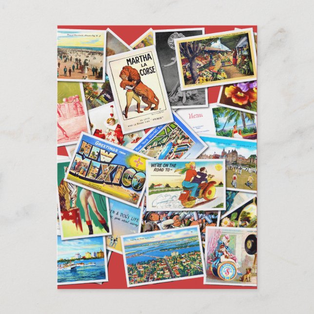 Collage de tarjetas postales de época (Anverso)