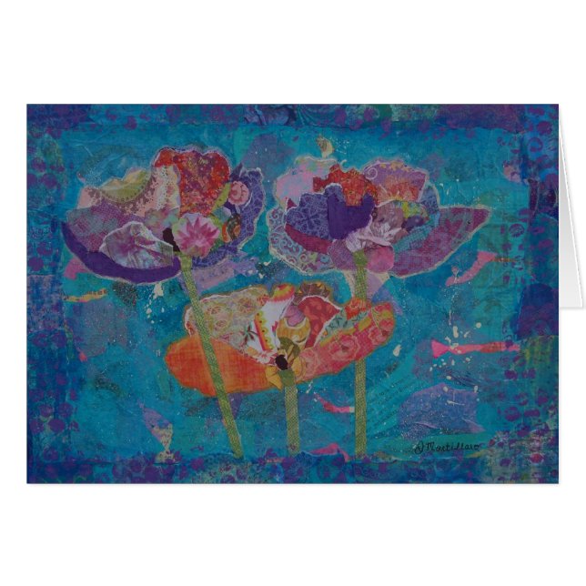 Collage de tres amapolas (Anverso (Horizontal))