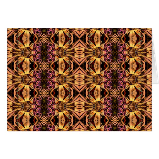 Collage del art déco de la tapicería - tarjeta (Anverso (Horizontal))