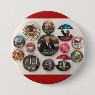 Collage del botón de Donald Trump