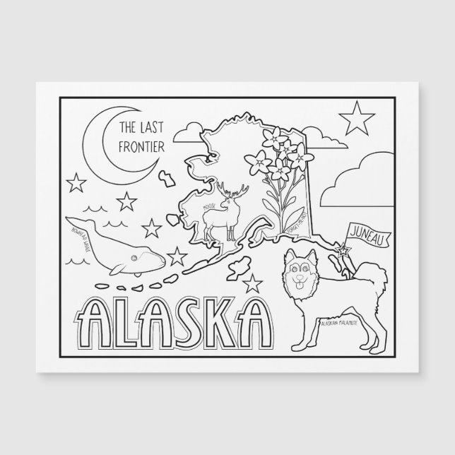 collage del estado de alaska (Anverso)